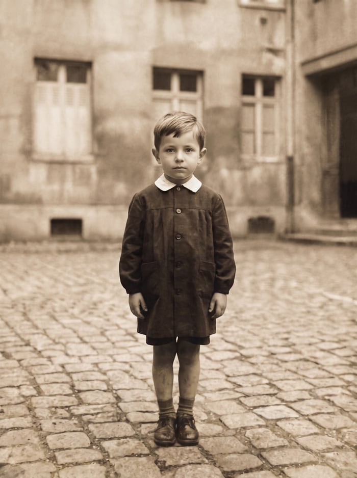La photo sépia rétablie